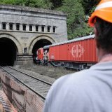 Le portail sud du tunnel du Simplon